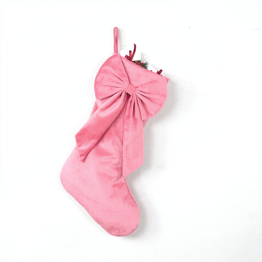 Christmas Stocking Hanging - 18인치 크리스마스 벨벳 장식용 스타킹, 집이나