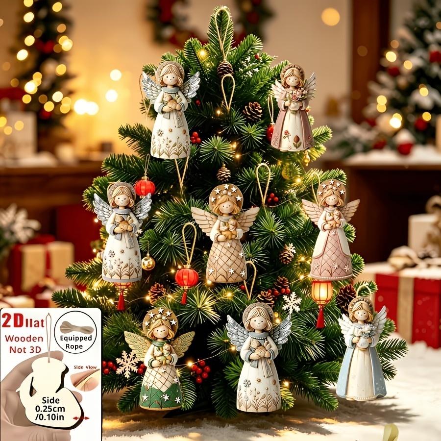 Christmas Tree Artificial - 1/5/10/20/50/100개 2D 템플릿, 실내/실외 크리스마스 트리