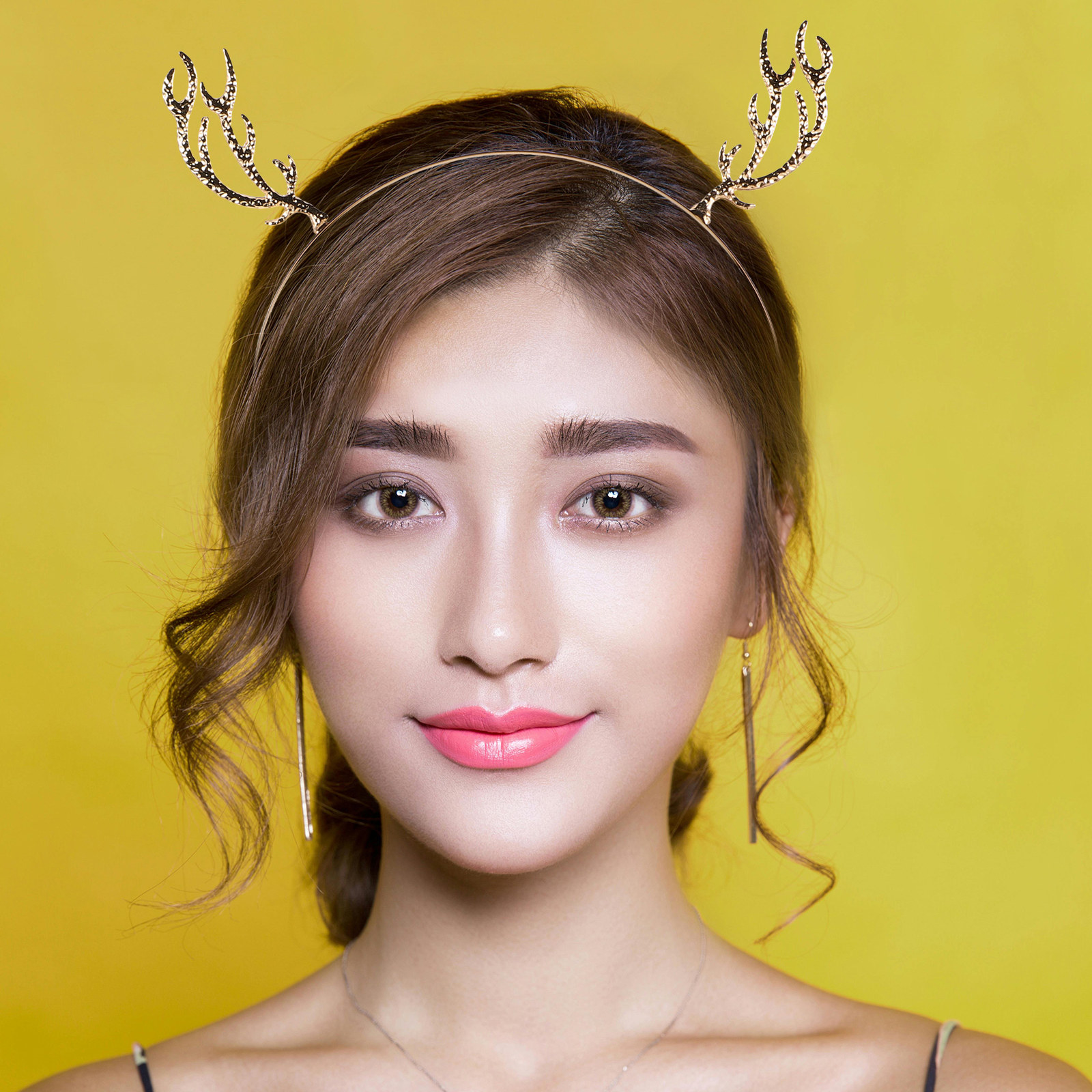 Reindeer Antlers Headband - 크리스마스 의상용 머리띠, 사슴 뿔 장식,
