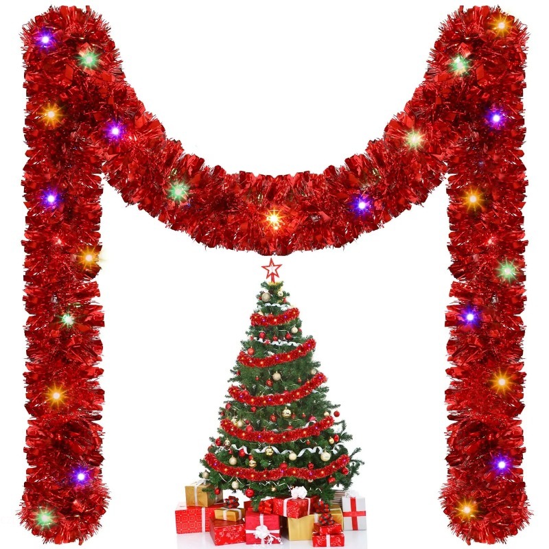 Tinsel Garland Decoration - 1PC 5M 크리스마스 반짝이 가랜드 장식