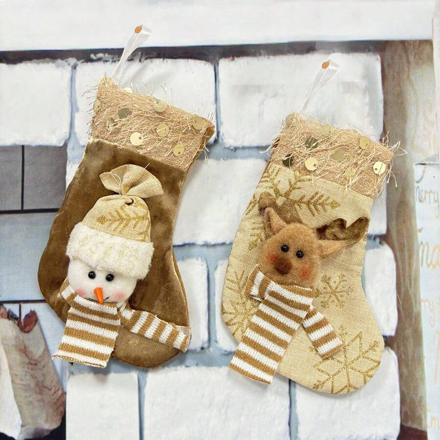 크리스마스 장식 양말 3개, 벽난로 장식품 및 크리스마 - Christmas Stocking Hanging 리뷰 및 가격