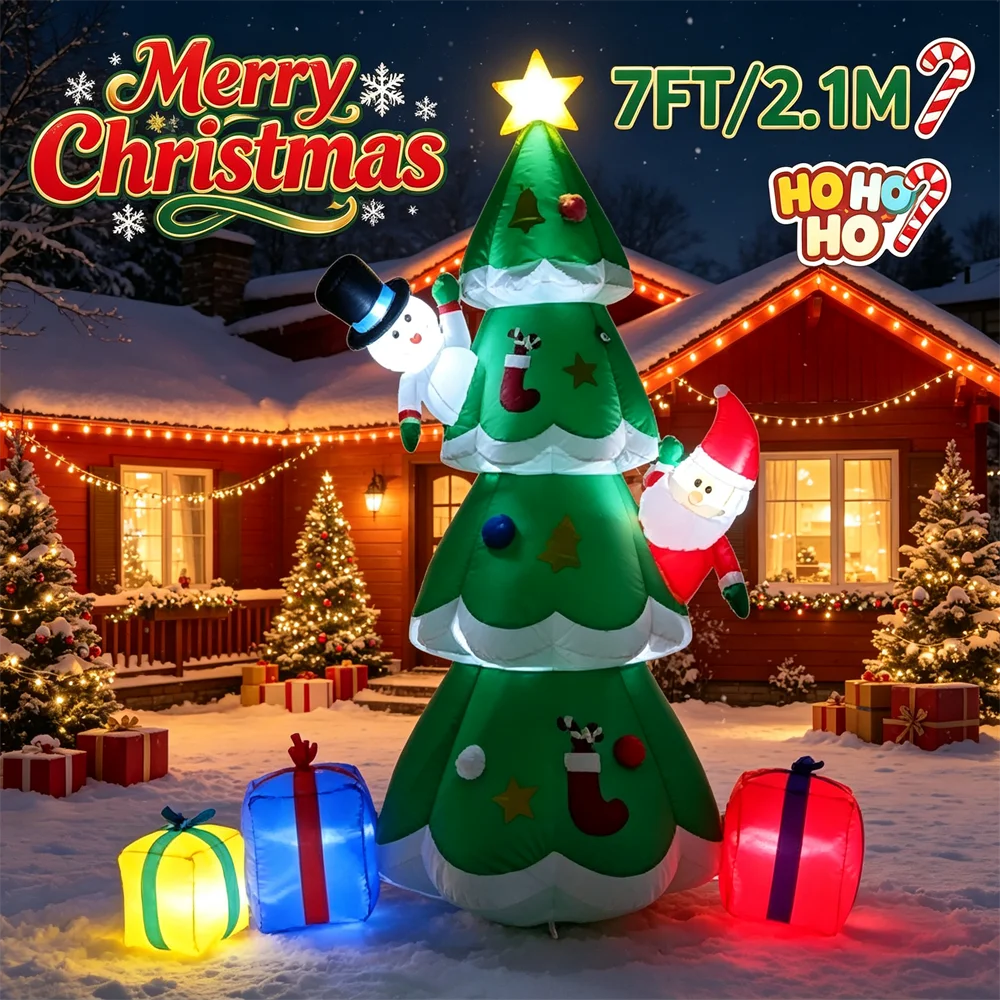 7피트 크기의 조명 장식 크리스마스 트리, 산타클로스, - Christmas Tree Artificial 리뷰 및 가격