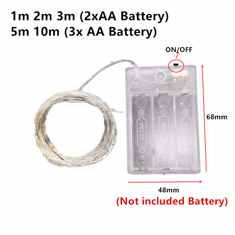 10M 5M 3M 2M 구리선 LED 반짝이 가랜드 배 - Led Fairy String Lights 리뷰 및 가격