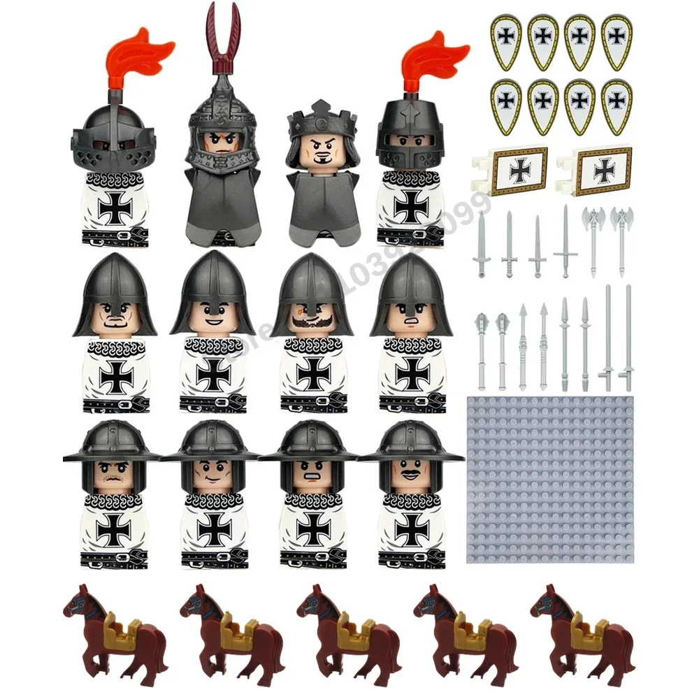 중세 유럽 국가, 군인, 기사, 기병, 전투용 말, 조 - Lego Set Technic 리뷰 및 가격