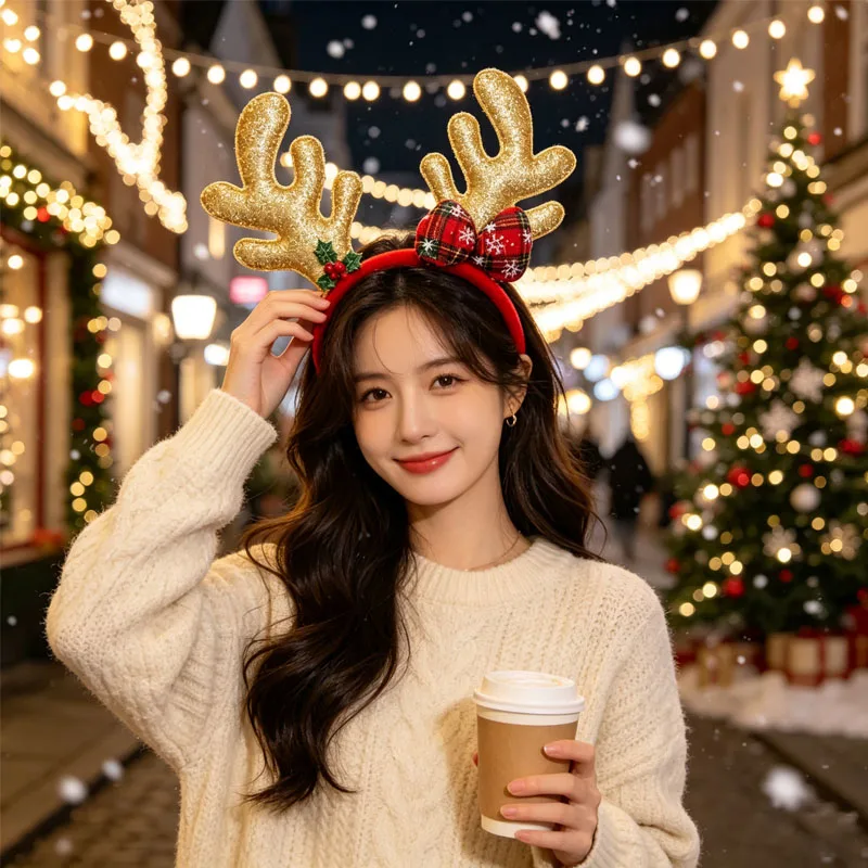 1~5개 세트, 사슴 뿔 장식 크리스마스 헤어밴드, 산 - Reindeer Antlers Headband 리뷰 및 가격