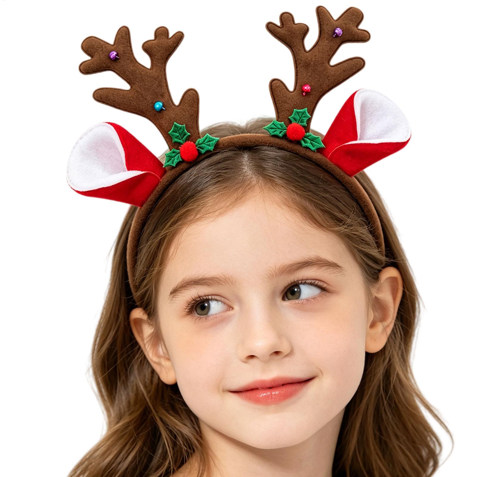 크리스마스 사슴 뿔 머리띠, 사실적인 3D 플러시 소재 - Reindeer Antlers Headband 리뷰 및 가격
