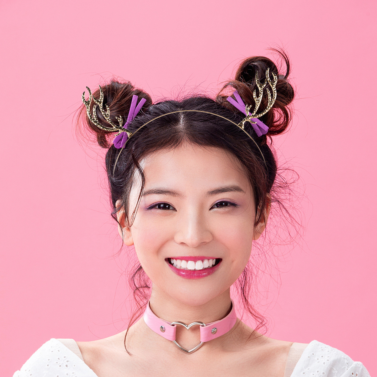 크리스마스 의상용 머리띠, 사슴 뿔 장식, 금속 큐빅  - Reindeer Antlers Headband 리뷰 및 가격