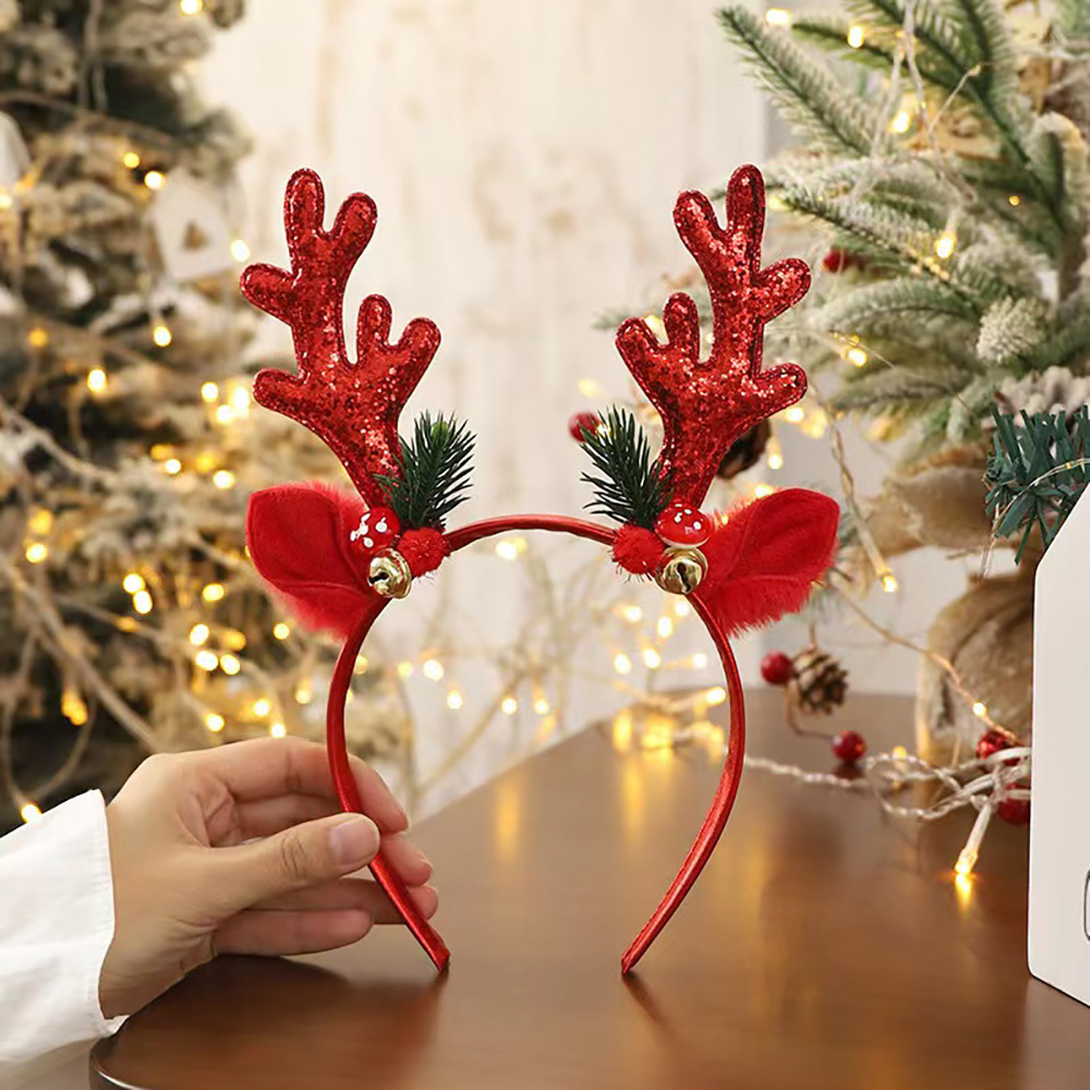 크리스마스 사슴 뿔 머리띠, 홀리데이 헤어 액세서리,  - Reindeer Antlers Headband 리뷰 및 가격